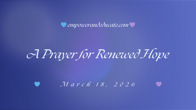 A Prayer for Renewed Hope